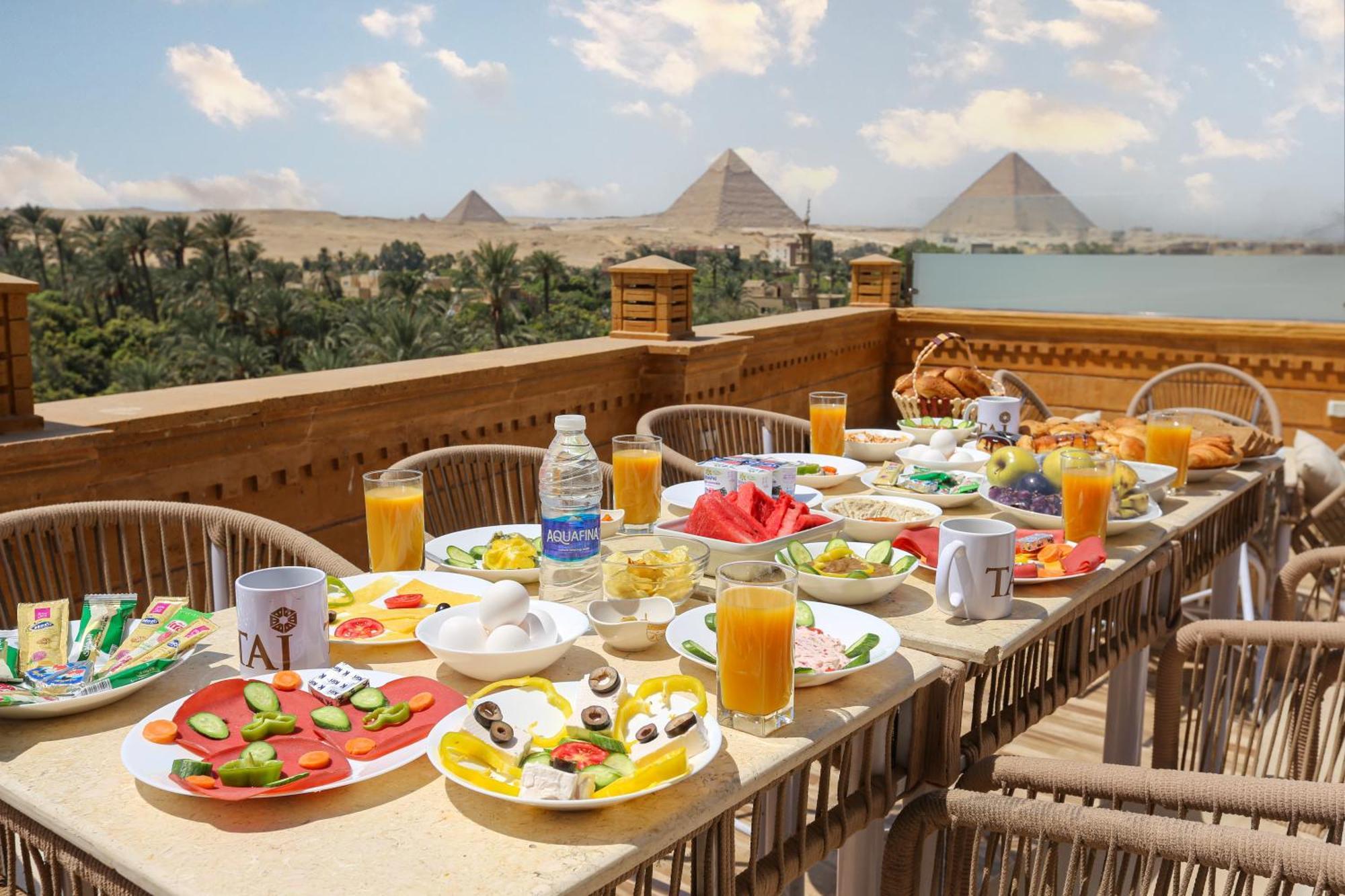 Taj Pyramids View Inn Kafrat al Jabal Екстер'єр фото