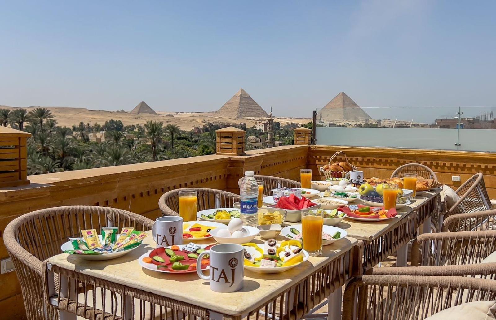 Taj Pyramids View Inn Kafrat al Jabal Екстер'єр фото