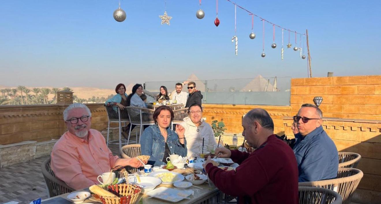 Taj Pyramids View Inn Kafrat al Jabal Екстер'єр фото